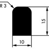 Profil demi-rond CR 10x15mm